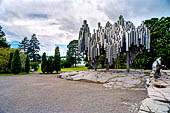 Helsinki - Sibelius Park con il monumento dedicato al compositore finlandese. 